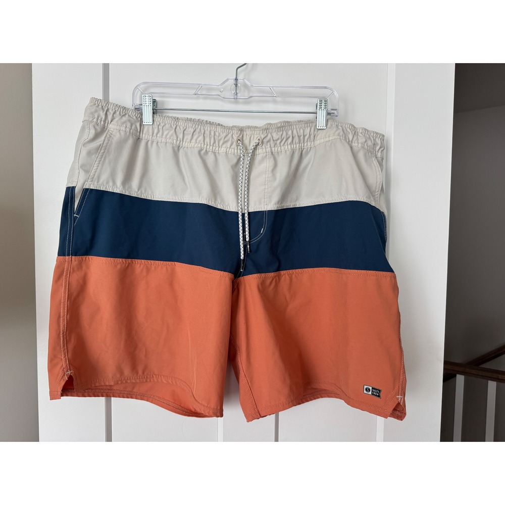 Salty Crew Mens XXL Colorblock Board Shorts Swim Trunks Stretch beach surf